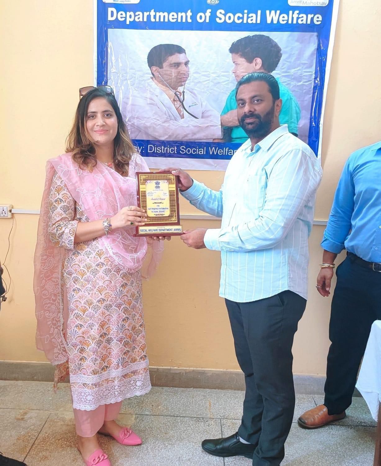 Appreciation from Sh. Virender Kumar Manyal, JKAS, General Manager, District Industries Centre, Jammu