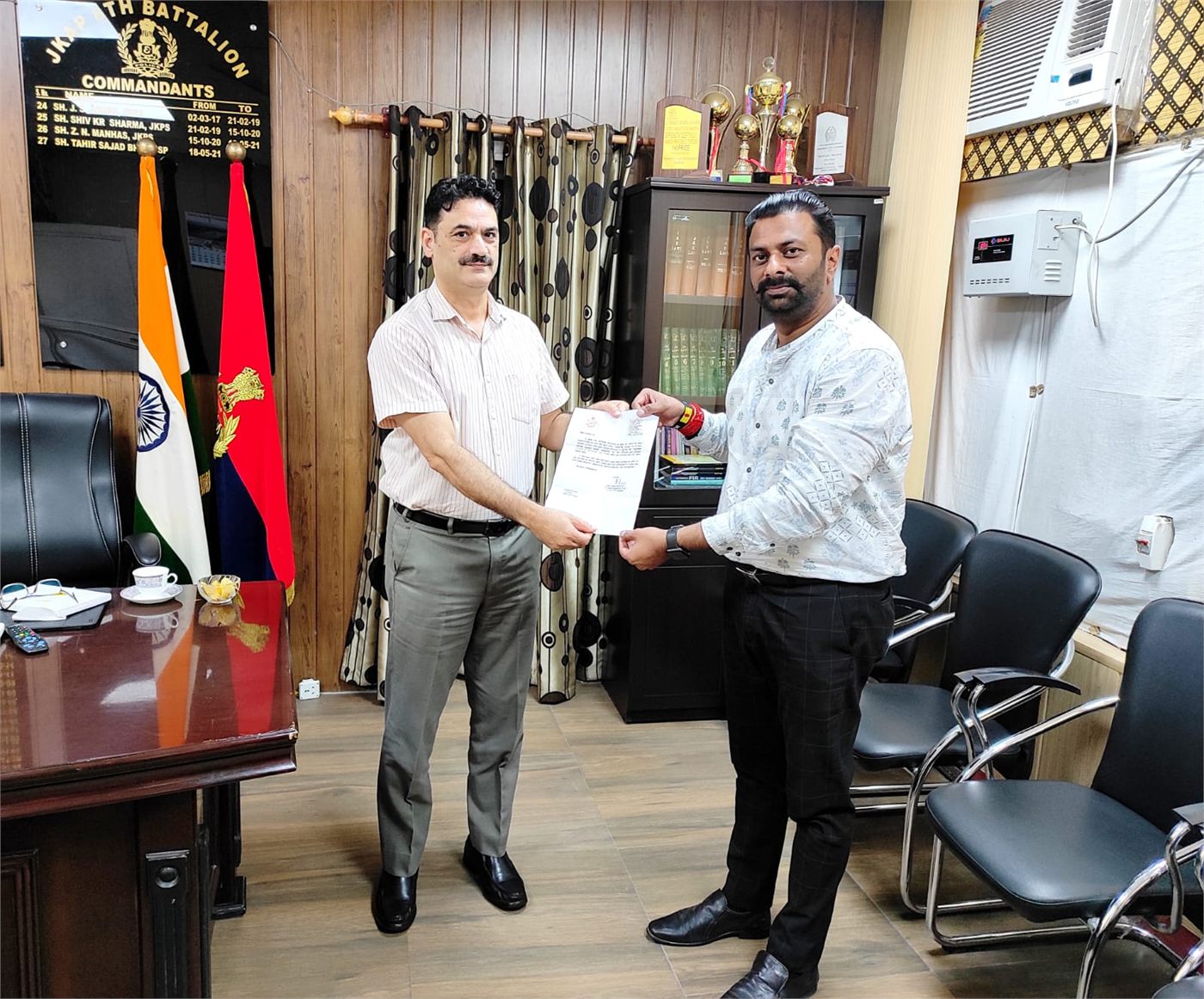 Appreciation from Sh. Benam Tosh, JKPS, Senior Superintendent of Police, Samba