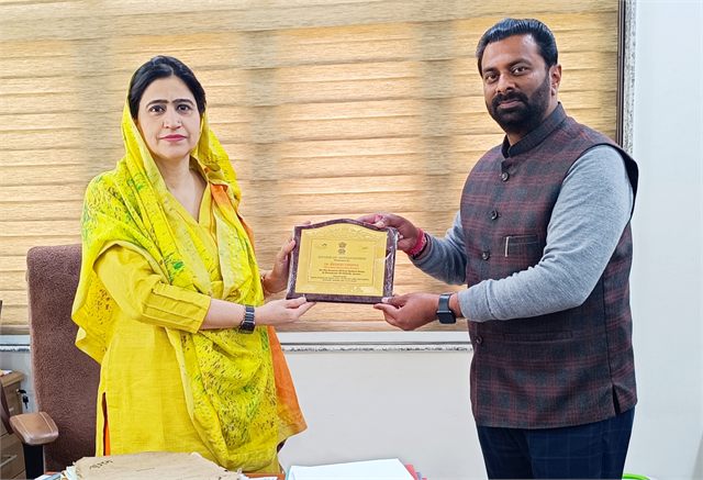 Awards & Appreciations - Felicitated by Director FCS & CA Rifat Kohli for Social work