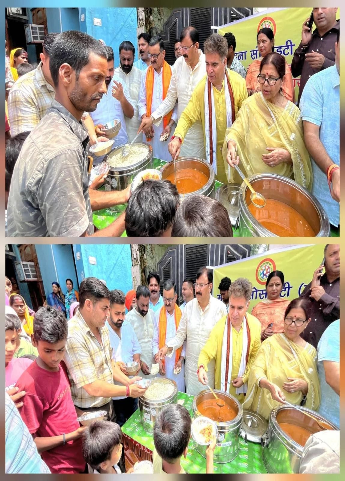 Langar for Flood-Affected Families, Kabeer Colony — Samvedna Society, Jammu