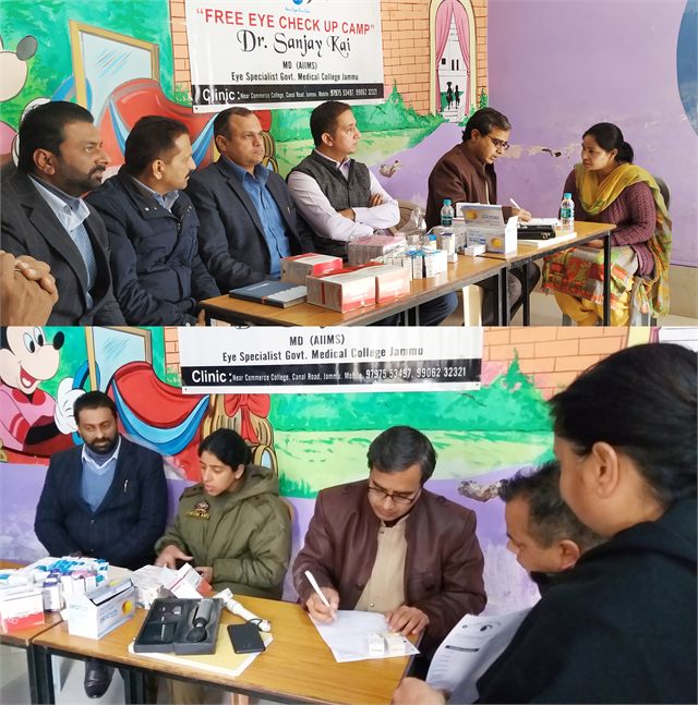 f REE EYE CAMP Inaugurated BY SSP NIA Rakesh Balwal and Sheema Nabi IPS