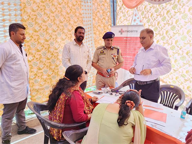 Free Health Camp at Mata Bawe Wali Temple Bahu Fort