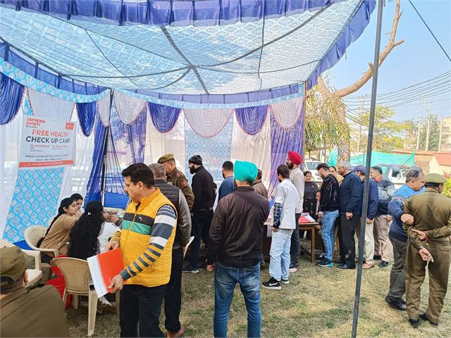 Free Health Camp for Police Personnel ot District Police Office Jammu Inaugurated by SSP Jammu Vinod Kumar IPS