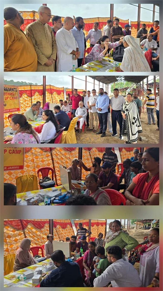 Organised 100th Free Eye Screening/ Skin (Derma) Check up camp for the Flood affected people of Bawa Basti Gujjar Nagar, The Camp was Organised at Jogi Gate Jammu and was inaugurated by MLA Jammu East Shri Yudhvir Sethi