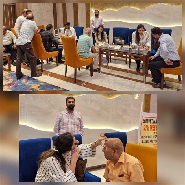 Organises 97th Free Eye Screening/Check Up Camp for the members of All India Punjab National Bank Pensioner Association at Jammu Dated: 27-4-2025