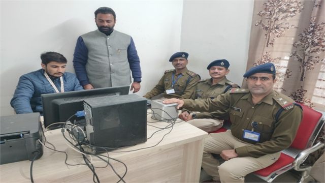 Organising Aadhaar Enrollment Camp for the Police Personnel's of District Police Office inaugurated by SSP Jammu Chandan Kohli IPS