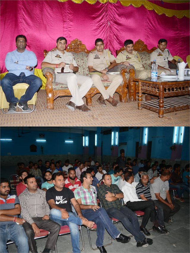 Organising Police Public Meeting at Latti ( Udhampur)