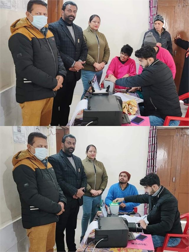 Organising Vishwakarma Yojna Registration Camp at Village