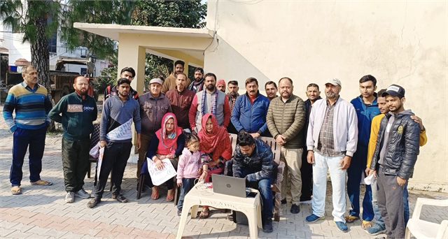 Organising Vishwakarma Yojna Registration Camp at Village