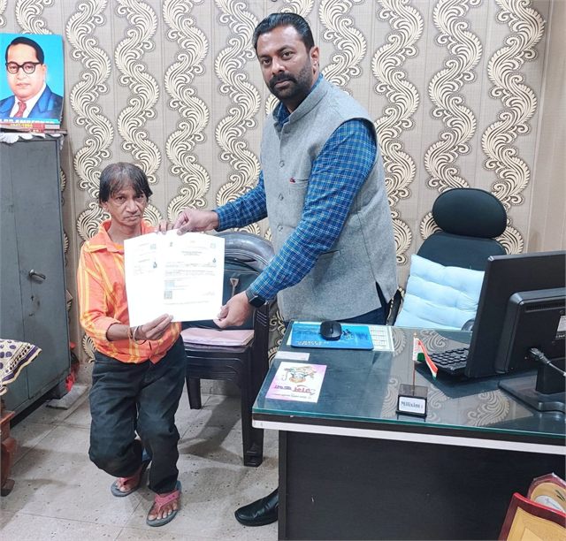Providing Disability Certificate to a divyang jan