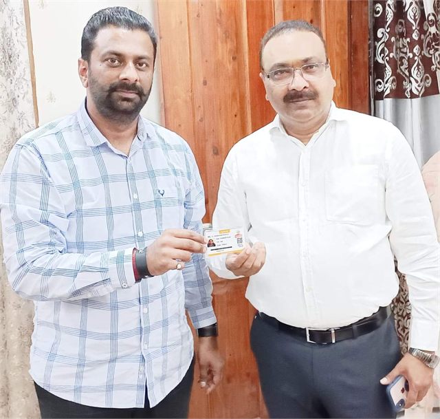 Providing Golden Cards to Widow women