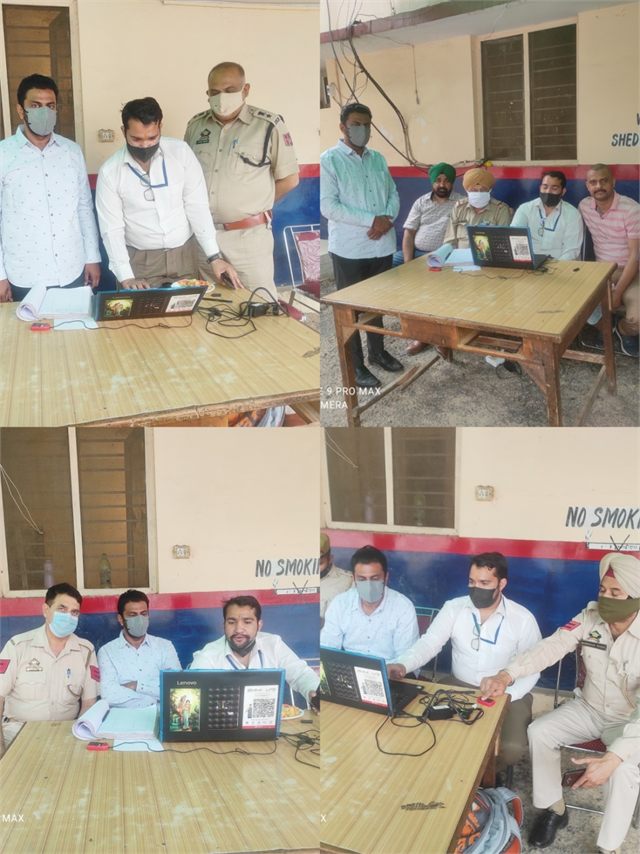 Senior Superintendent of Police Security Ashok Sharma JKPS Distributing Ayushman Bharat Cards
