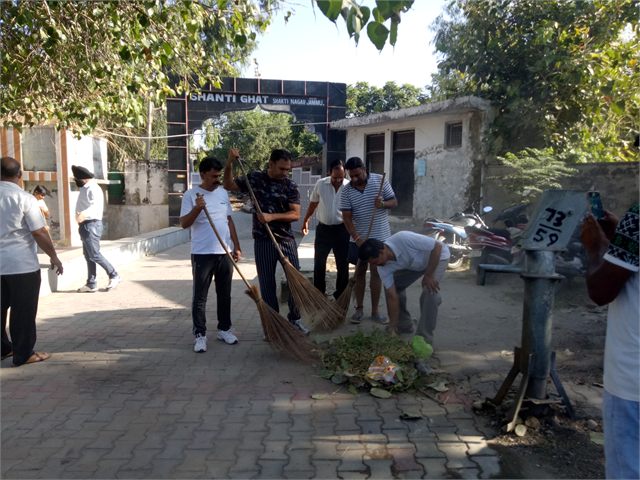 Swachhta Programme at Shakti Nagar Cremation Groun