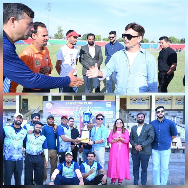 To Aware the Youth About Drug Abuse Organised Anti Drug Cricket Tournament Jammu Veteran League Edition 2 at M.A Stadium, Jersey was launched by SSP Brijesh Sharma & Additional SP Ajay Sharma, Trophy was Launched by MLA Jammu West Sh Arvind Gupta & SP North Vivek Shekhar Sharma on 17th March & 18TH March.