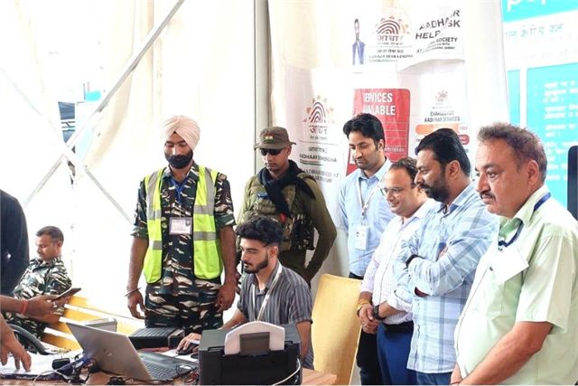 To help the Shri Amarnath Ji Pilgrims to get the benefits of Aadhaar Card related Problems at their nearest place, I have Organised Aadhaar Camp for the Pilgrims at Yatri Niwas Bhagwati Nagar from the Start day of the Yatra (29-6-2022) to the Culmination Day (11-08-2022) of the Yatra.