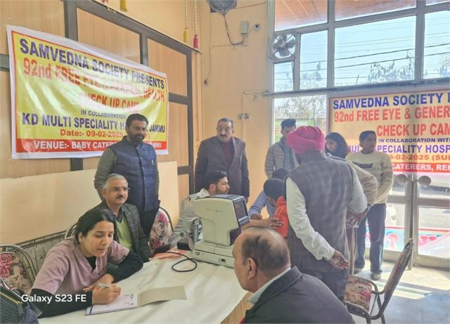 To Provide Doorstep Services of Best Healthcare Facilites Organised 92nd Free Eye Screening & General Health Check Up Camp at Baby Caterer Rehari Dated: 9-2-2025