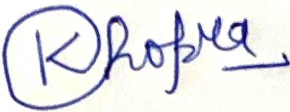 Yours Sincerely