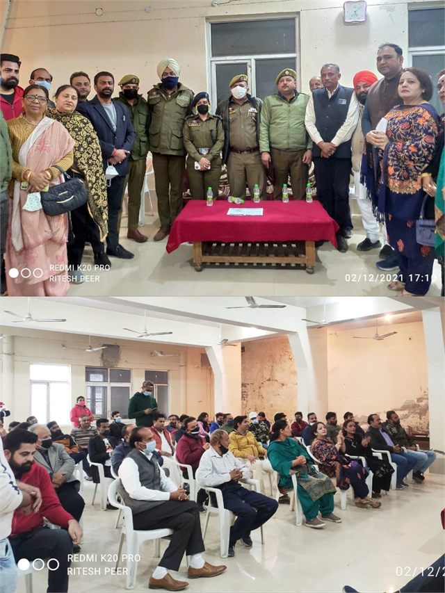 Newspaper Cutting of Police Public Meeting Organised at Pouni Chak